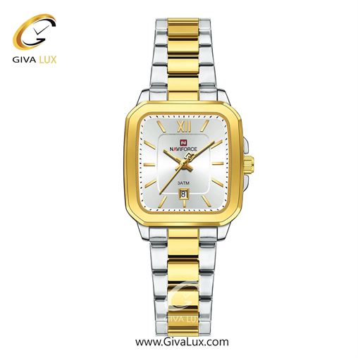 ساعت مچی اورجینال زنانه ناوی فورس|Naviforce|نوی فورس|نیوی فورس نقره ای-طلایی | نقره ای-طلایی| نقره ای| کد رفرنس NF9239 S/W/G